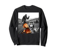 Punch Monkey Funny Bigfoot Selfie Punch Monkey Felpa