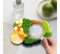 Punch Needle Coasters Set Arts Rug Making Set Fashion Handwoven Cartoon Pattern