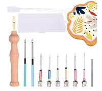 Punch Needle Kit, Kit Di Aghi Da Ricamo Regolabili Per Strumento Per Ago Da Punch, Ago Magico Per Ricamo, Aghi Da Ricamo Regolabili, Ricamo Ad Ago Per Punch E Penna, Kit Iniziale Per Ago Per Punch Kit