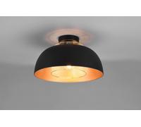 Plafoniera PUNCH D.35cm metallo nero e oro R60811032