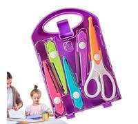 Puncher Craft Set - Strumento di carta creativo, accessorio per bambini - Taglierina per bambini | Fun Scrapbooking Supply, Easy Grip Design Educational Activity - Soluzione per progetti scolastici in