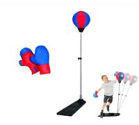 Punching Ball da Boxe a Pedana e Asta regolabile per bambini con Guantoni 6 oz