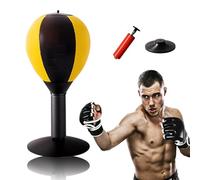 Punching Ball - Mini sacco da boxe da desktop con ventosa, per attività a casa e in ufficio, per alleviare lo stress (giallo)