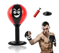 Punching Ball - Mini sacco da boxe da scrivania con ventosa, per attività a casa e in ufficio, per alleviare lo stress (rosso)