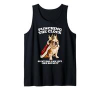 Punching The Clock Bulldog inglese Puppy Lover Pup Owner Canotta