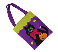 PUNELE Borsa per la spesa per Halloween, pipipistrello, teschio, fantasmi e gatti neri, 1 pezzo, tessuto non tessuto, per la casa, lo stoccaggio, la maggior parte, 1, 2