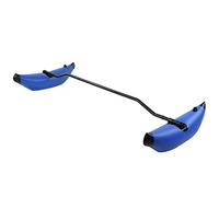 PUNELE Kit di Canoa in Canoa Stabilizzatore di Kayak Gonfiabile Kit per la Barca in PVC per la Pesca in Kayaking a Remi Portatile Leggero Facile da Installare con 3 Colori Blu Bianco (Blu)