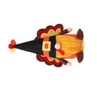 PUNELE Lucky Autunno GNOME Doll Decorazione per la casa, fatta a mano, gnomo, con raccolta autunnale, cappello di tacchino e coda, ottimo giorno del Ringraziamento (A 20 x 10 cm)