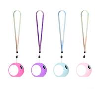 Punirunes - Custodia protettiva in silicone per animale domestico virtuale Punirunes Virtual Pet, antiurto, antiscivolo, per giocattolo digitale, accessorio protettivo leggero con cordino, blu/viola