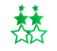 Punk Acrilico Geometrico Orecchini Lunghi Per Le Donne Colore Big-Star Pendente Orecchini di Goccia 2020 Del Partito di Modo Regalo Geometrico