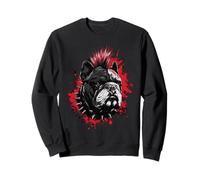 Punk Bulldog - Design Ribelle per Gli Amanti dei Cani Felpa