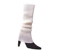Punk Colore Solido Calzini A Maglia Fresca Lunghi Donne Da Donna Alte Ginocchiere Elastico Lady Lady Warm Hip Hop Hop Socks Halloween Party Accessori