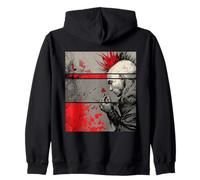 Punk con Farfalla: Design a Contrasto cupo Felpa con Cappuccio