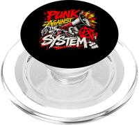 Punk contro il sistema - Protesta ribelle del punk rock PopSockets PopGrip per MagSafe