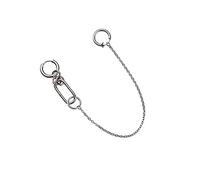 Punk Cool Personality Orecchini Unici Catena Labbro Catena Naso Orecchini Un Pezzo Finto Piercing Body Jewelry Anelli per le Donne