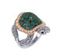 Punk Creative Lovely Frog Panda Sea Turtle Animal Turquoise Ring per Women Party Accessori Gioielli-5, OZZKI, AJZ1357*s, 9
