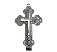 Punk Creativo Croci Clip di Capelli Metallo Argento Barrettes Intagliato Hairpin Per Le Donne Argento Accessorio Dei Capelli