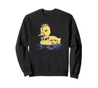 Punk Duck Cute Anatroccolo Grunge Animali Divertenti Spiked Collare Felpa