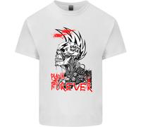 Punk Forever Rocker Skull Music Festival T-Shirt Per Bambini