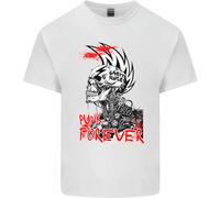 Punk Forever Rocker Skull Music Festival T-Shirt Per Bambini