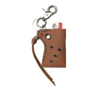 Punk Keychain, PU Tool Storage Holder, 3.15x2.48x0.79 Inches, Portable Organizer Accessory, Stylish Inspired Ornament, Sturdy Travel Storage for Men, Teens, Adults, Couples, Everyday Outdoor Use