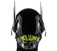 Punk Mask, Skelett LED maske, Drei Lichtmodi, Verstellbare Riemen, Ideal für Cosplay, Partys und Feste