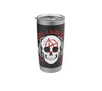 Punk Per Un Giorno Just For Today I Side With Anarchy Bicchiere termico in acciaio inox doppia parete