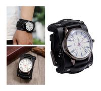 Punk Pointer Watch Pelle Moda Uomo Braccialetti Braccialetti da donna