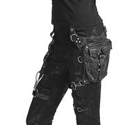 Punk Rave Apocalittico Gotico Steampunk Borsa A Tracolla Nera In Pelle PU