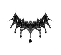 Punk Rave Donna Bara Cofanetto Pietra Pizzo Gotico Girocollo Collare Nero