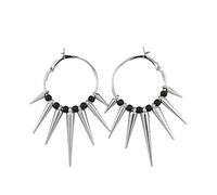 Punk Rock Spine Rivetti Orecchini a Cerchio Hip Hop Insolito Spikes Orecchino Per Le Donne Signora Party Night Club Y2K Accessorio Spina Orecchini, Misura unica, come descritto, come descritto