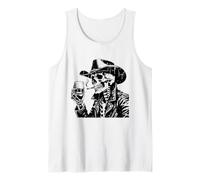 Punk Skeleton Cowboy Western Gothic Dark Estetica Wild West Canotta