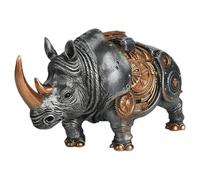 Punk Style Resin Statue - Gear Design Decor | Punk Style Collectible Ornament With Gear Design, Ideal Statue Decor For Christmas, Living Room, Coffee Table, Entrance, Shelf, Office, Or Home Dis