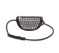 Punk Styles - Borsa a tracolla da donna con borchie, piccola borsa a tracolla, borsa da viaggio, borsa a tracolla per varie occasioni, Colore caffè., One Size