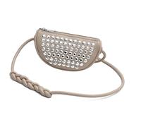 Punk Styles - Borsa a tracolla da donna con borchie, piccola borsa a tracolla, borsa da viaggio, borsa a tracolla per varie occasioni, Albicocca, One Size