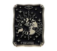 Punk Tarocchi smalto Pin: sole, luna, uccello, leone, stella, giudice, morte - gioielli per adulti, normale, Metallo non prezioso