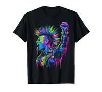 Punk UK Anarchy Cyberpunk Maglietta