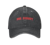 Punk Unisex Logo Mr Robot Cappello da Baseball Hacker Adulto Cappello Regolabile da papà Donne Uomini Protezione Solare