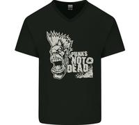 Punks Non Sono Morti Maglietta In Cotone A V Collo Per Uomo