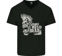 Punks Non Sono Morti Maglietta In Cotone A V Collo Per Uomo