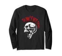 Punk's Not Dead Mohawk Punk Rock Skull Maglia a Manica