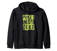 Punk's Not Dead - Punk Is Not Dead - Guitar Rock Hardcore Felpa con Cappuccio