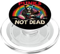 Punks not dead Punk Rocker Orsacchiotto PopSockets PopGrip per MagSafe
