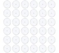 PunkTracker 20/40/60 dischi in silicone trasparente per piercing e trattamento urto - cuscinetti a disco per la rimozione di urti e lobi dell'orecchio, Silicone