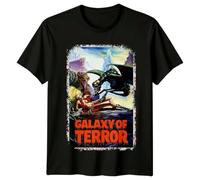 PUNMdrf66 Galaxy of Terror (1981) Movie Poster Inspired T-Shirt Retro Tee Unisex Black S
