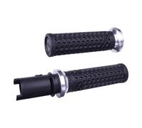 Puños Lock-On Vans Signature Nero/Argento Per Harley Davidson V-Twin