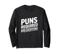 Puns Required Giochi di Parole Maglia a Manica