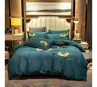 PUNSHET Set Guarda RACCODAMENTO SETTA CHIEDE CONSEGLIA in Percorso Pietro Coperchio FLOCHIO dei Letto E 2 FILLOWCASE (Colore: Blu) (Verde)