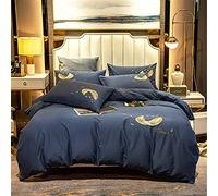 PUNSHET Set Guarda RACCODAMENTO SETTA CHIEDE Consegna VENZA Pietro Coperchio FREDE A Letto E 2 FILLOWCASE (Colore: (Blu)