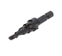 Punta a Gradini HSS 15 Passi 4-32mm, Punta da Trapano Esagonale in Acciaio, Nero - Elevata Resistenza, Doppia Scanalatura per Velocità, Ideale per Metallo e Utensili Elettrici (5 passaggi (4-12 mm))